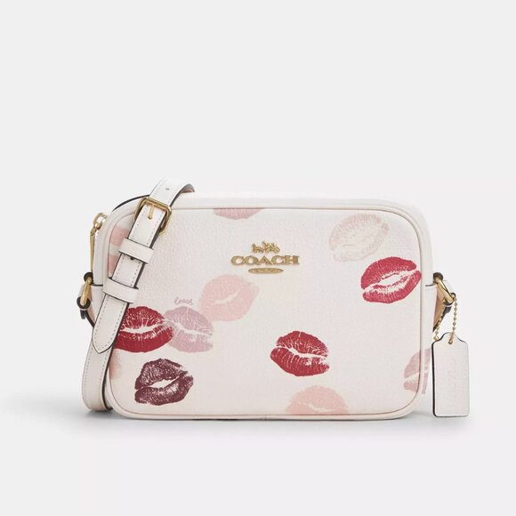 Coach Handbags - NWT Coach CZ935 Jamie Camera Bag Leather Crossbody With Lips Print *Sealed*